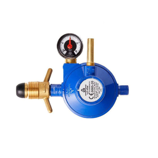 Regulator 30 mbar POL - 1/4"V utv. marin m. manometer