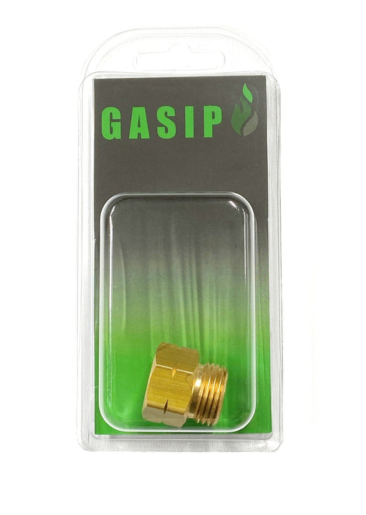 Adapter DIN utv3/8"V inv-adapter campingflaska-tysk flaska-gasolkoppling-gasol adapter-adapter tyskflaska-adapter svenskcamping