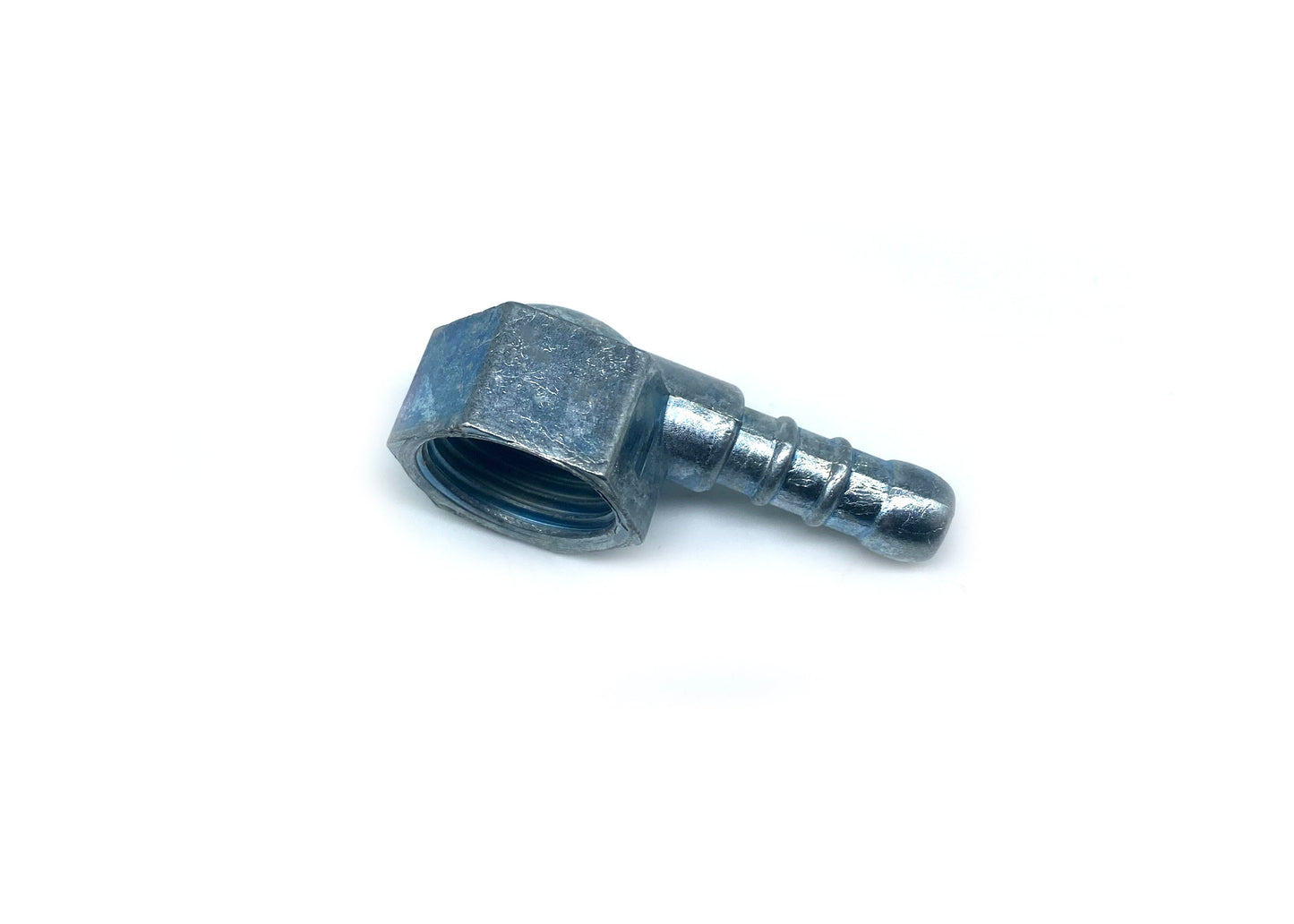 Slangsockel 1/2" inv. - 8 mm slang, vinklad